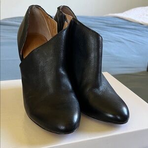 Corso Como Black Leather Ankle Booties